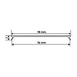 Розсіювач матовий BIOM LM-100 для профілю ЛСВ-100 (палиця 2 м), м, фото 4