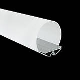 Профіль алюмінієвий BIOM ЛПР-60 напівкруглий, анодований (палка 2м), м, фото 2