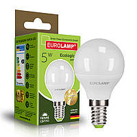 EUROLAMP LED Лампа ЕКО G45 5W E14 3000K