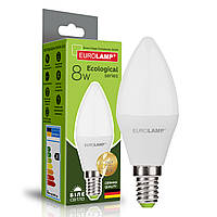 EUROLAMP LED Лампа ЕКО CL 8W E14 4000K