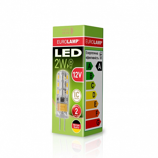 EUROLAMP LED Лампа капсульна силікон G4 2W G4 3000K 12V