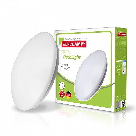 EUROLAMP LED Світильник накладний матовий круглий NEW 18W 4000K, фото 1