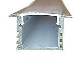 Профіль врізний глибокий анодований ПФ-23 (комплект із розсіювачем), фото 3