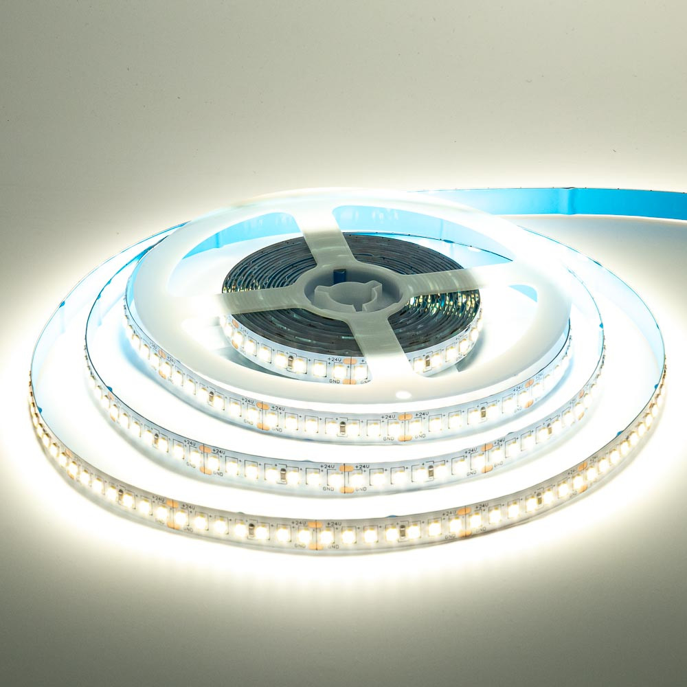 Led стрічка AVT 24В холодна біла smd2835 168LED/m IP20, 1 м