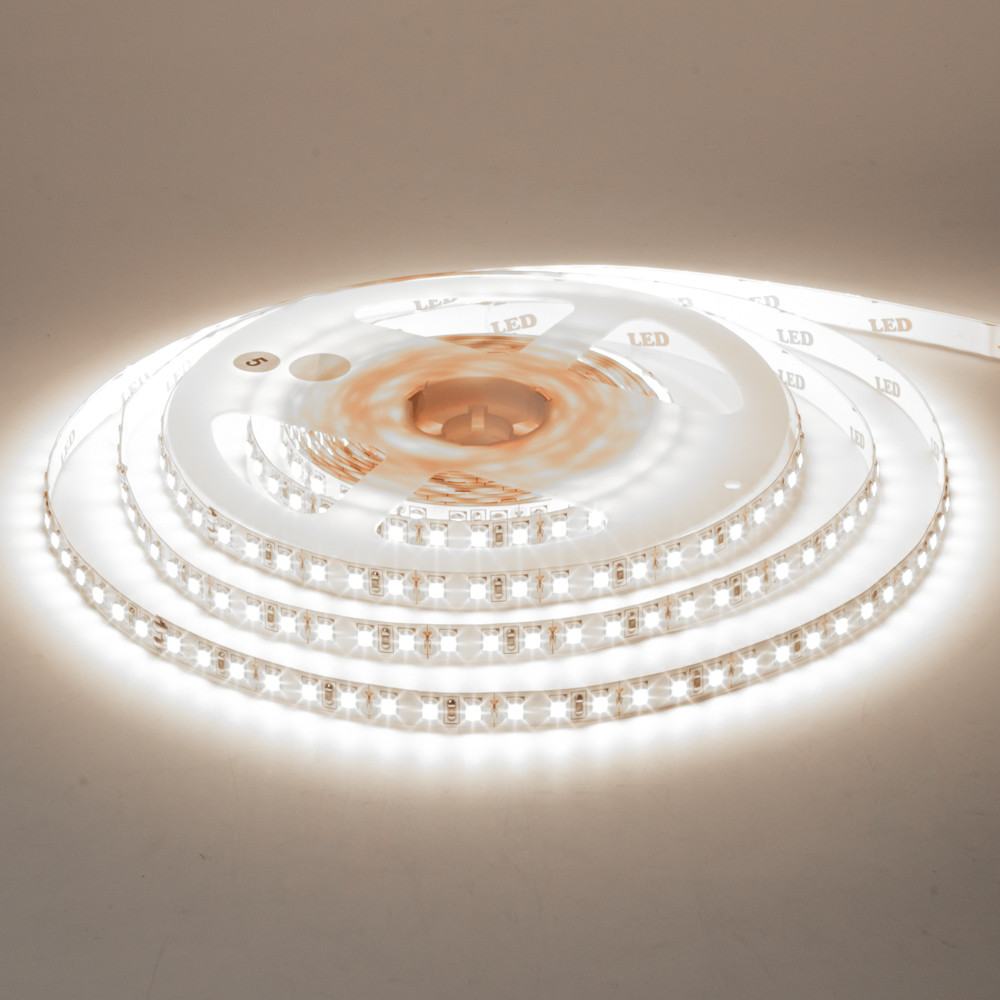 Світлодіодна стрічка 12 В біла нейтральна AVT New smd3528 120led/м негерметична, 1 м