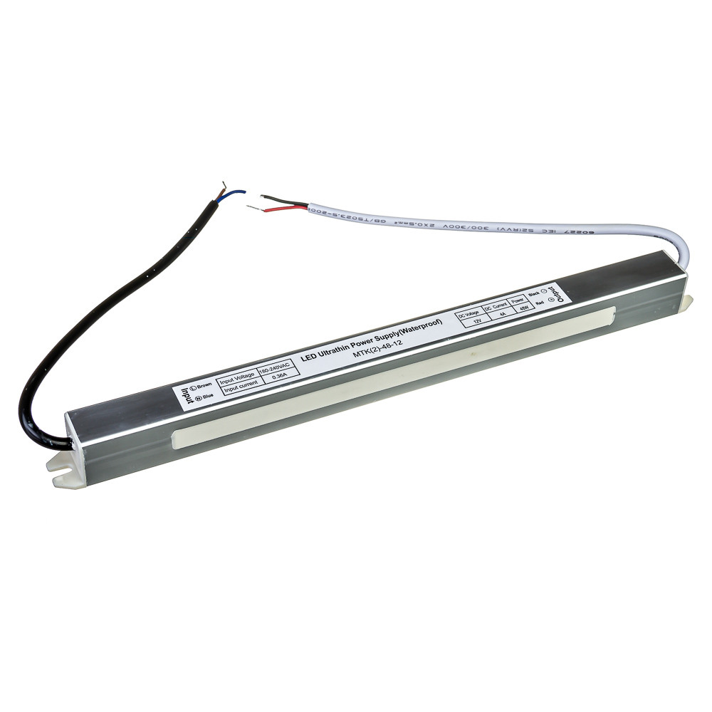 Led блок 12 В SLIM/4A 48Bт IP 65