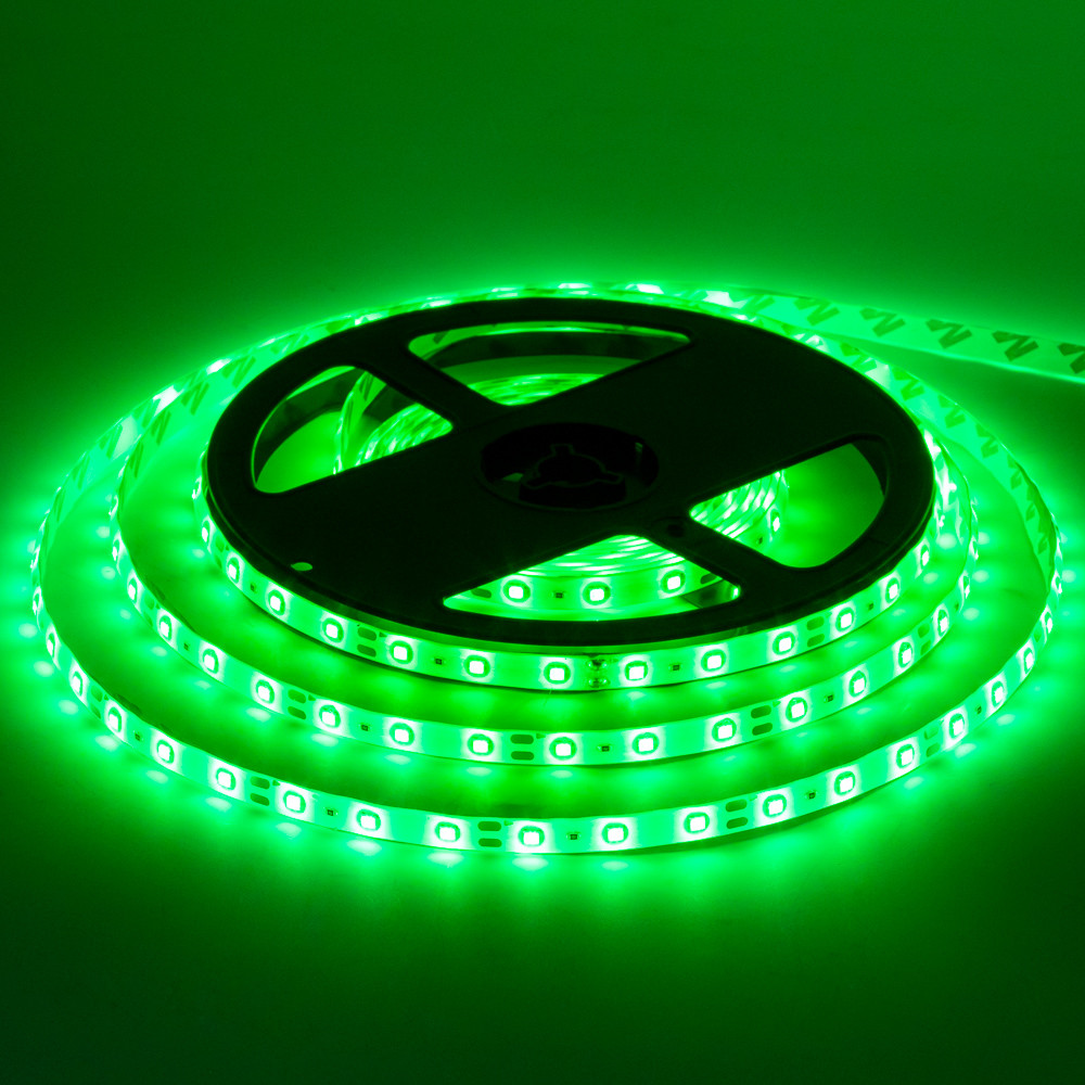 Led стрічка 12В зелена smd2835 60LED/m IP65, 1 м