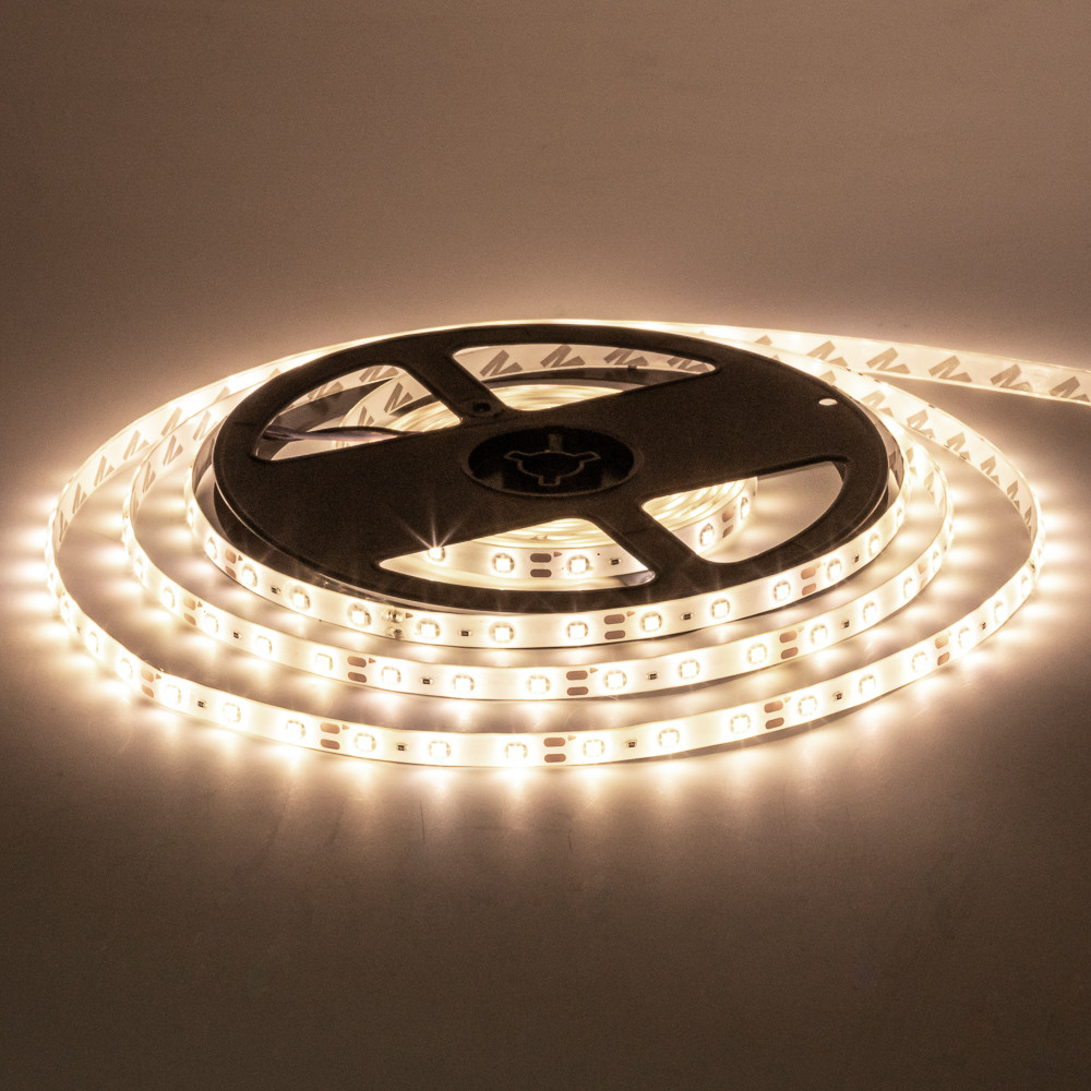 Led стрічка 12В тепла біла smd2835 60 LED/m IP65, 1 м