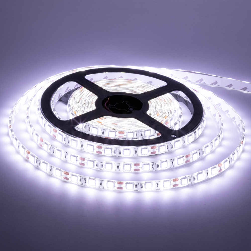Led стрічка 12В біла smd5050 60LED/m IP65, 1 м
