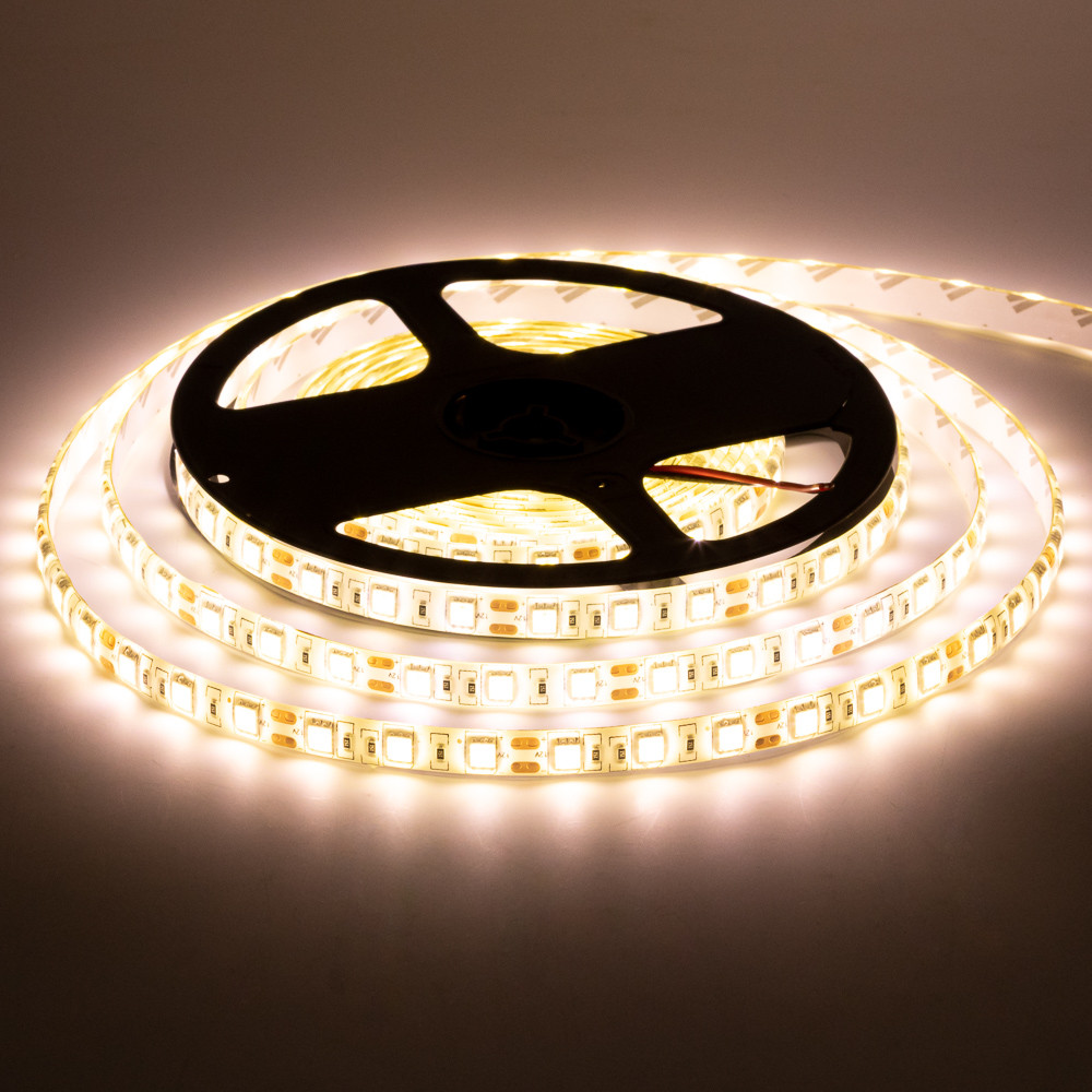 Led стрічка 12 В тепла біла smd5050 60 LED/m IP65, 1 м