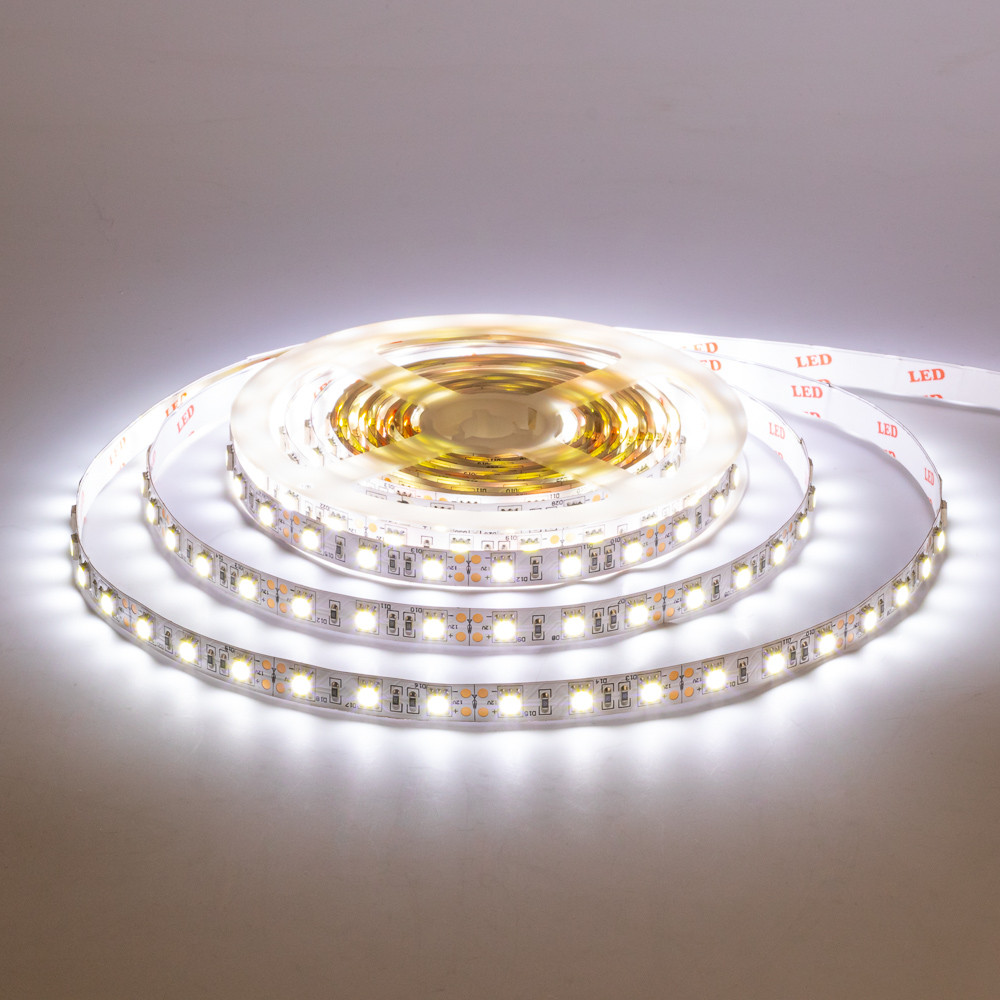 Led стрічка 12В біла AVT smd5050 60 LED/m IP65, 1 м
