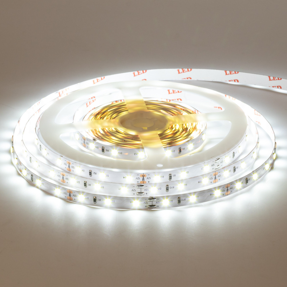 Led стрічка 12В біла Motoko smd2835 60 LED/m IP20, 1 м