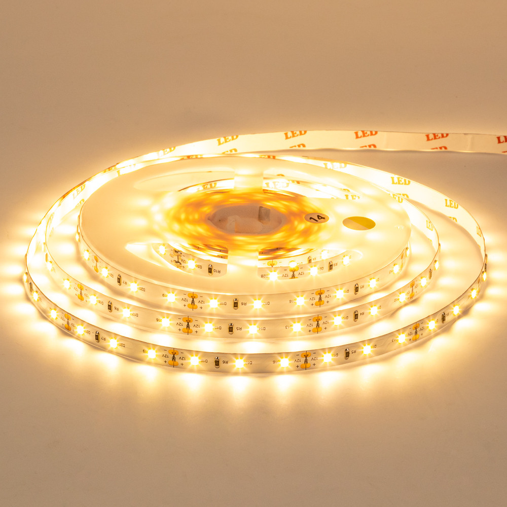 Led стрічка 12В тепла біла Motoko smd2835 60 LED/m IP20, 1 м