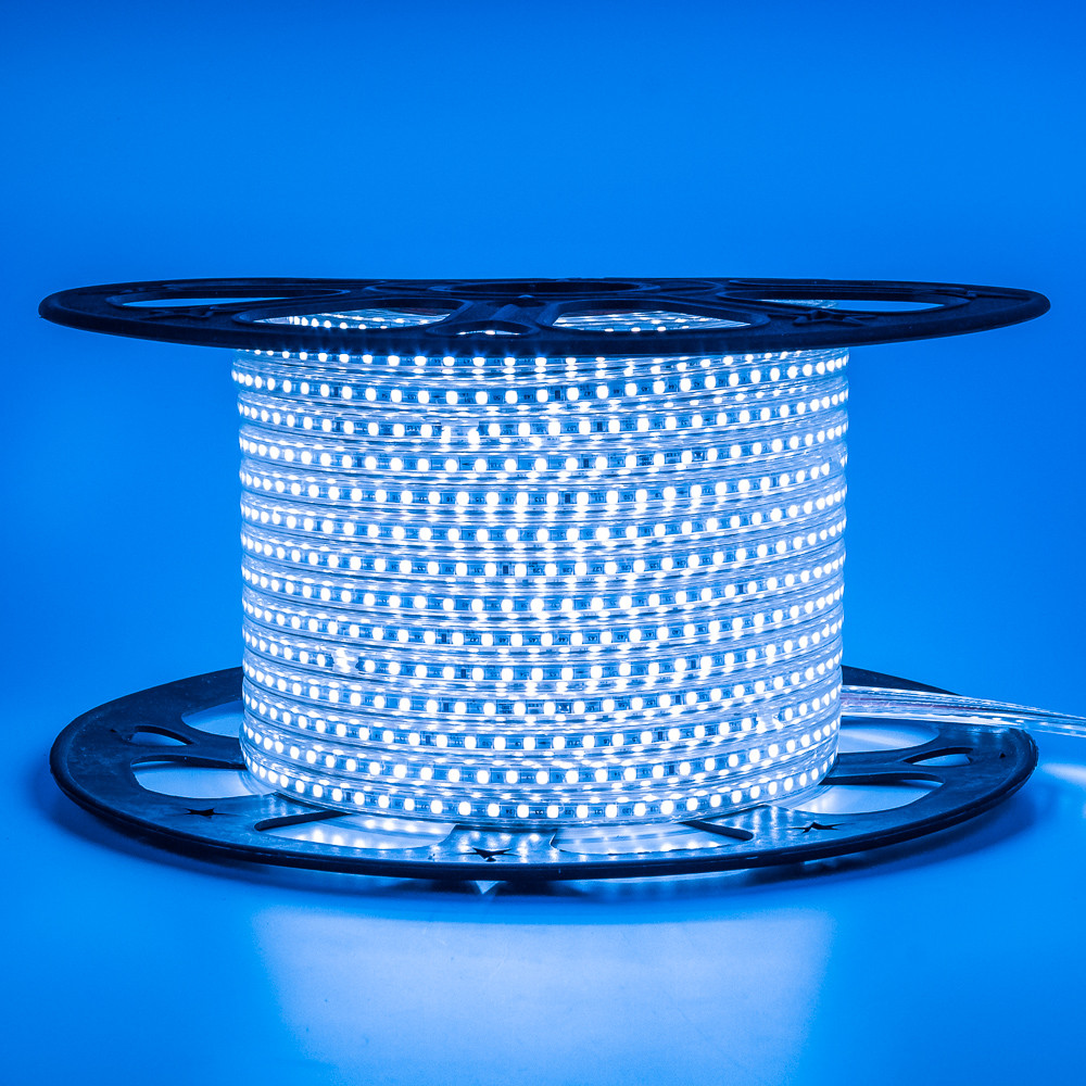Led стрічка 220 В синя AVT smd2835 120LED/m 4 W IP65, 1 м