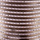 Led стрічка 220В зелена AVT smd2835 120LED/m 4 W IP65, 1 м, фото 3