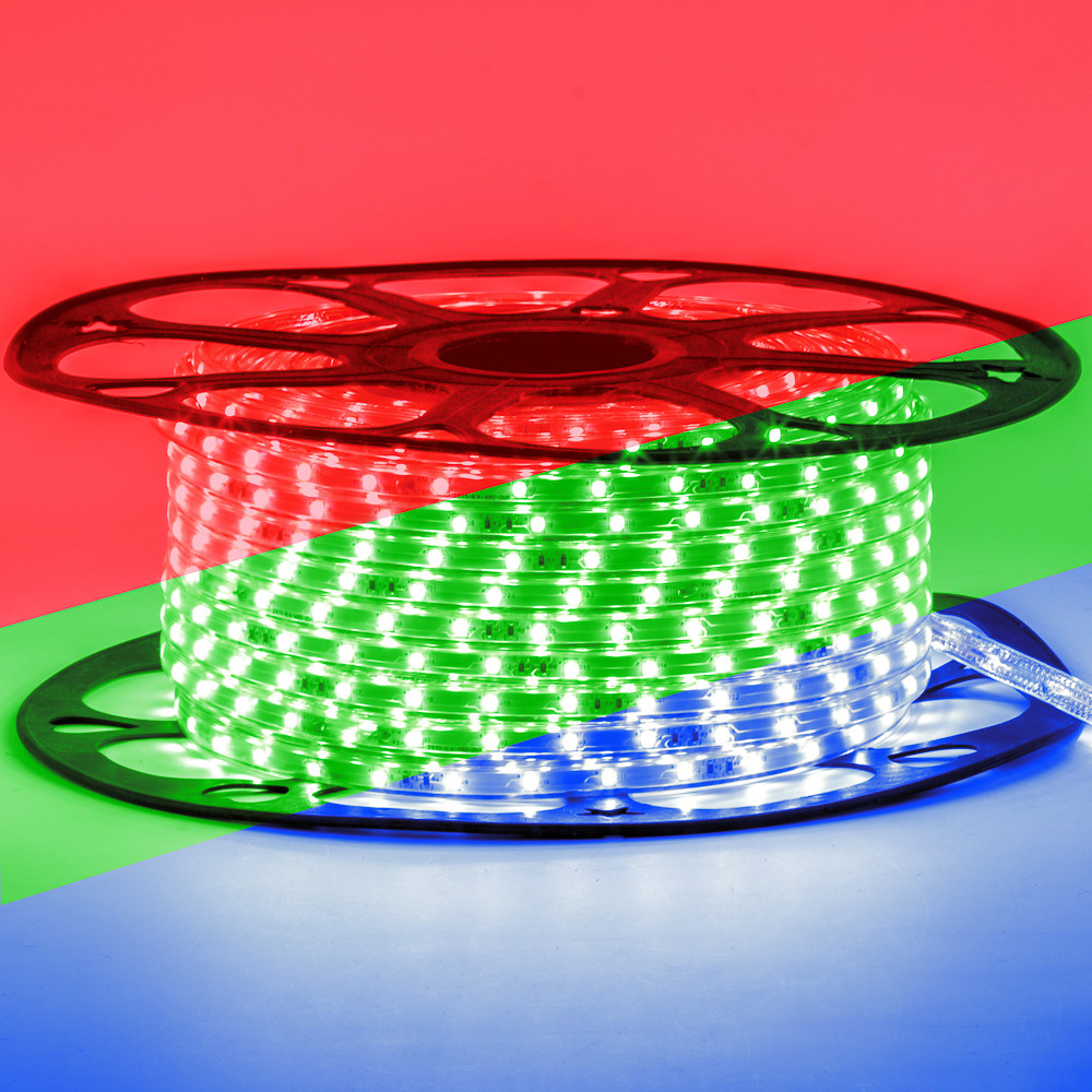 Led стрічка 220В rgb smd5050 5W/m 60 LED/m IP65, 1 м