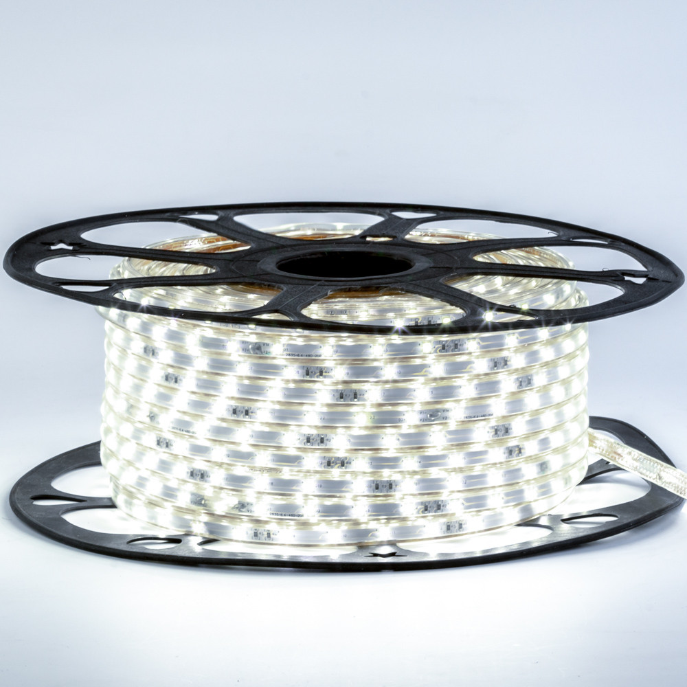 Led стрічка 220В біла smd2835 48LED/m 6W IP65, 1 м