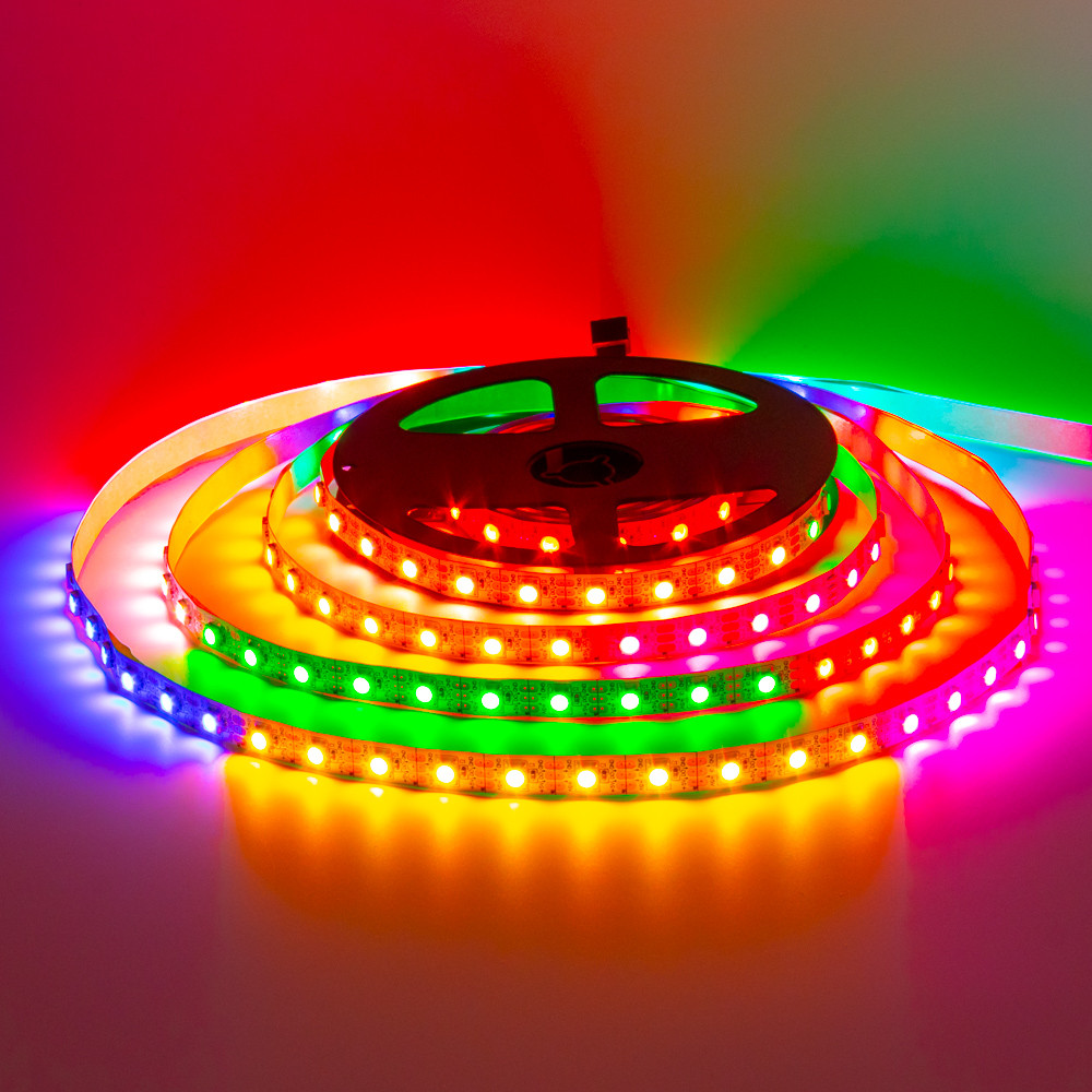 Led стрічка адресна AVT 5В smd5050 ws2812b 60 LED/m IP20, 1 м
