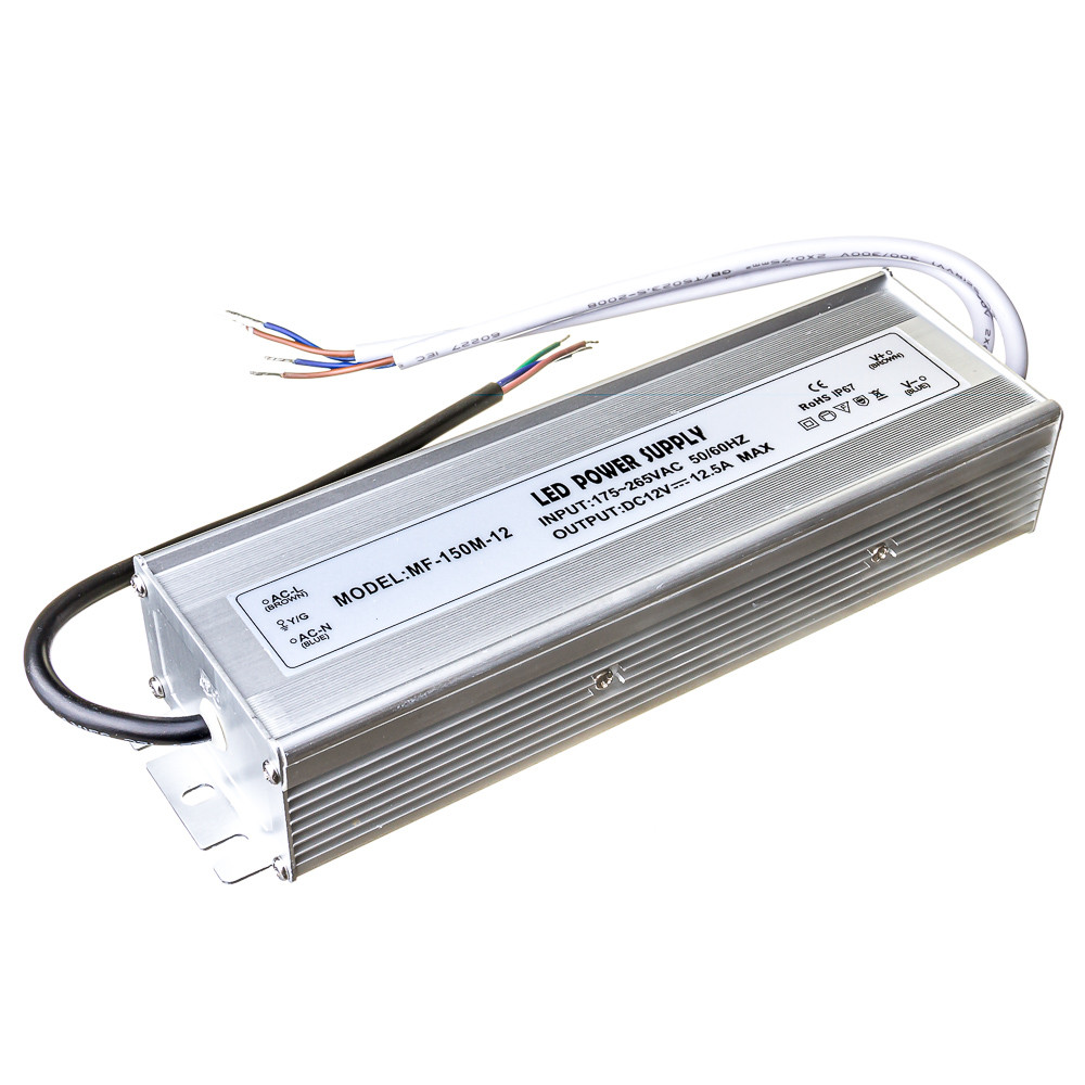 Led блок 12 В F/12.5 A 150 Bт IP 65