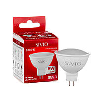 Led-лампа Sivio 6 Вт MR16 тепла біла GU5.3 3000K
