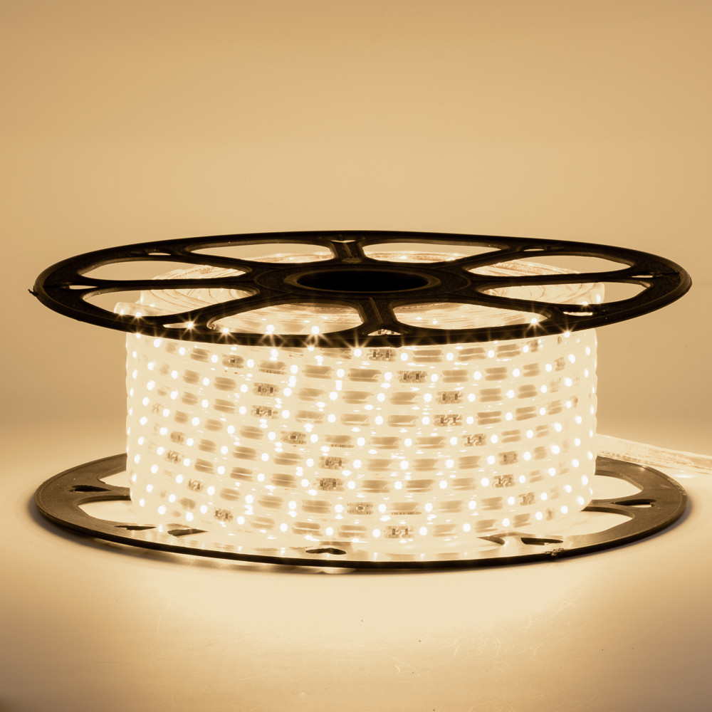 Led стрічка 220В біла тепла smd2835 120LED/m 12 W IP65, 1 м