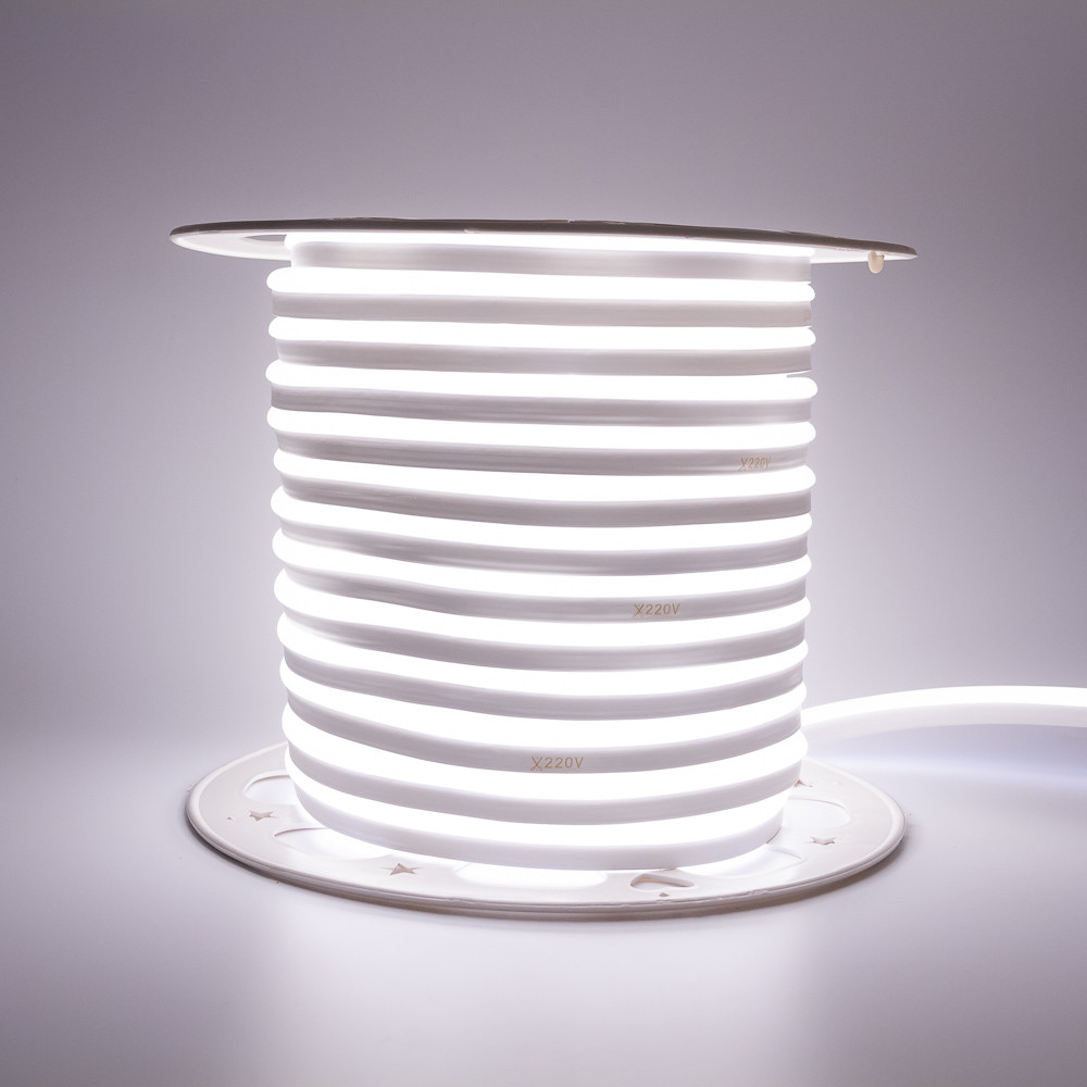 Led неон 220 В нейтральний білий AVT smd2835 120 LED/m 7 W IP65, 1 м