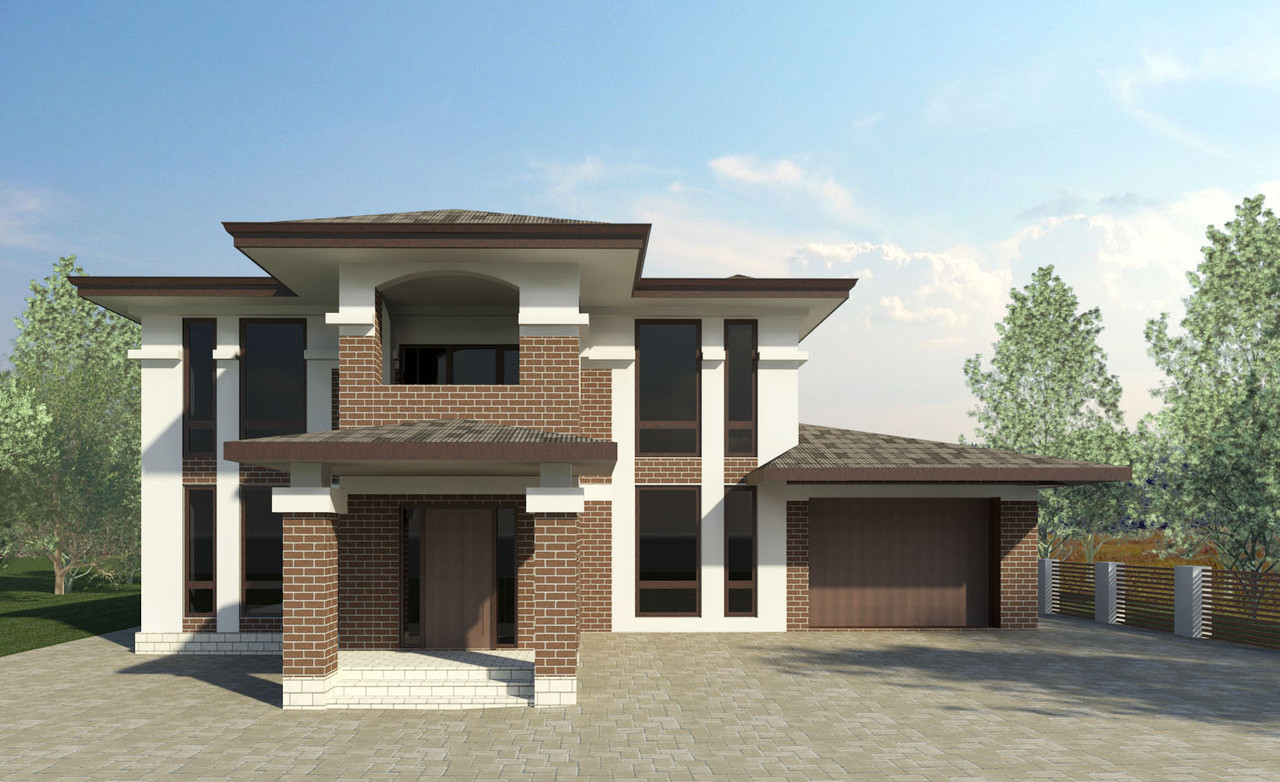 3-d візуалізація фасаду будинку чи котеджу, фото 1