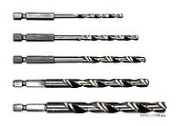 Набір свердл по металу STHOR : 6-гранний хвостовик HEX 1/4", HSS. Ø=4, 5, 6, 8, 10 мм, 5 Шт. [30/60]