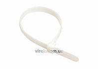 Хомут стяжний нейлоновий білий 350х4,8 100 шт. [80]