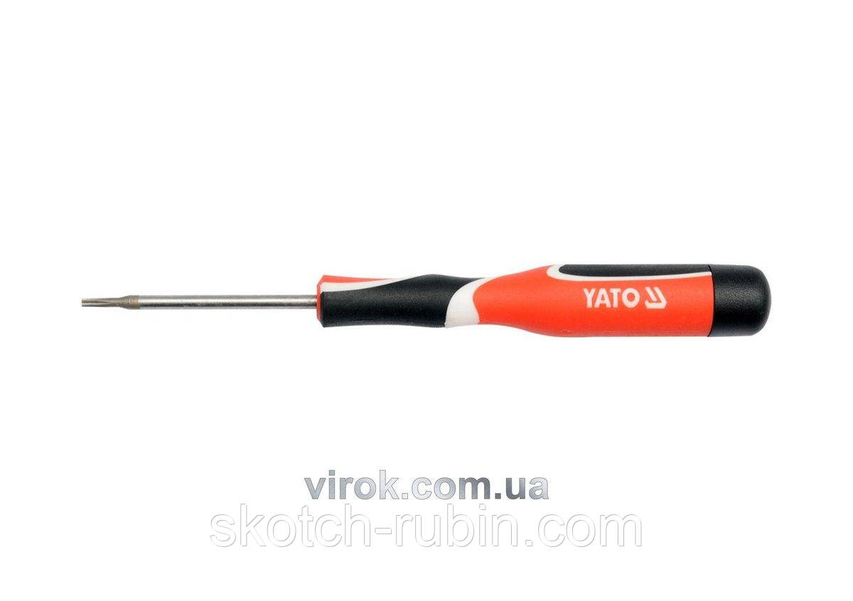 Викрутка зіркова прецизійна YATO : "TORX" T8 x 50 мм [50/400]