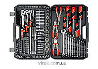 Набір головок торцевих YATO : квадрат 1/2", 3/8", 1/4" з інструментами, насадками. 129 шт. [2]