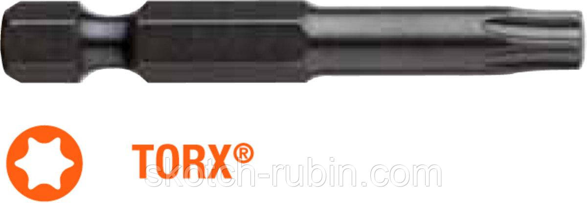 Насадка викруткова USH Industry "тонке жало" TORX T8 x 50 мм подовжена, Уп. 5 шт.