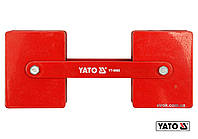 Струбцина магнітна для регулювання кута зварки YATO :  2 x 22,5 кг, 85х65х22 мм [6]