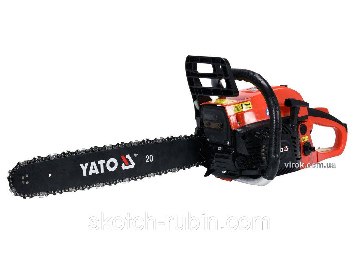 Бензопила ланцюгова YATO; 56,5 см³, 2,5 кВт, шина - 48 см [1/18]