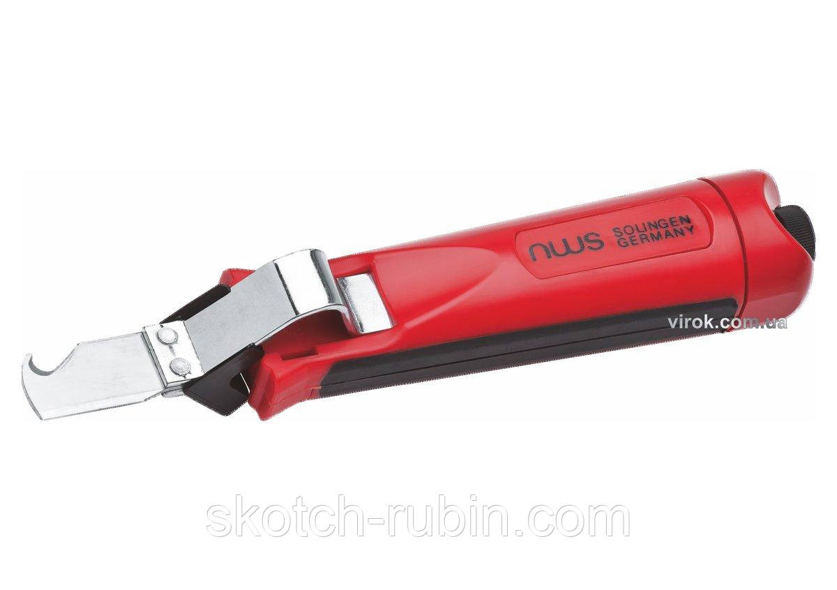 Ніж для знімання ізоляції NWS: Ø=4-28 мм з 2-стор. лезом- пряме/гачкопод.; лезо l=25 мм, l=170 мм