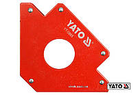 Струбцина магнітна для зварки YATO : 34 кг, 122 х 190 х 25 мм, Ø= 46 мм [6/18]