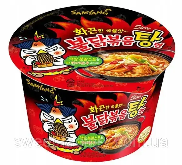 Локшина Samyang Buldak Hot Chicken Ramen Stew Type 120g, фото 1