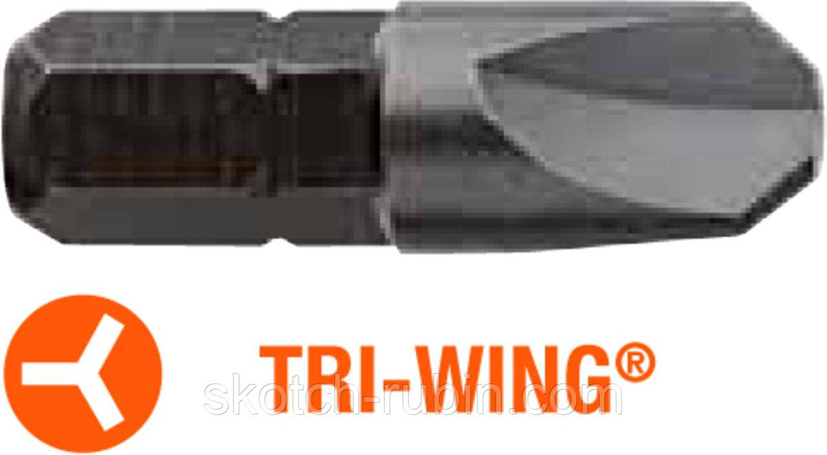 Насадка викруткова USH Industry: TRI-WING TW3 x 25 мм, Уп. 5 шт.