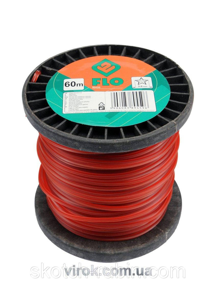 Жилка для тримера зірка FLO : Ø= 3 мм, l= 60 м (бобіна) [9/27]