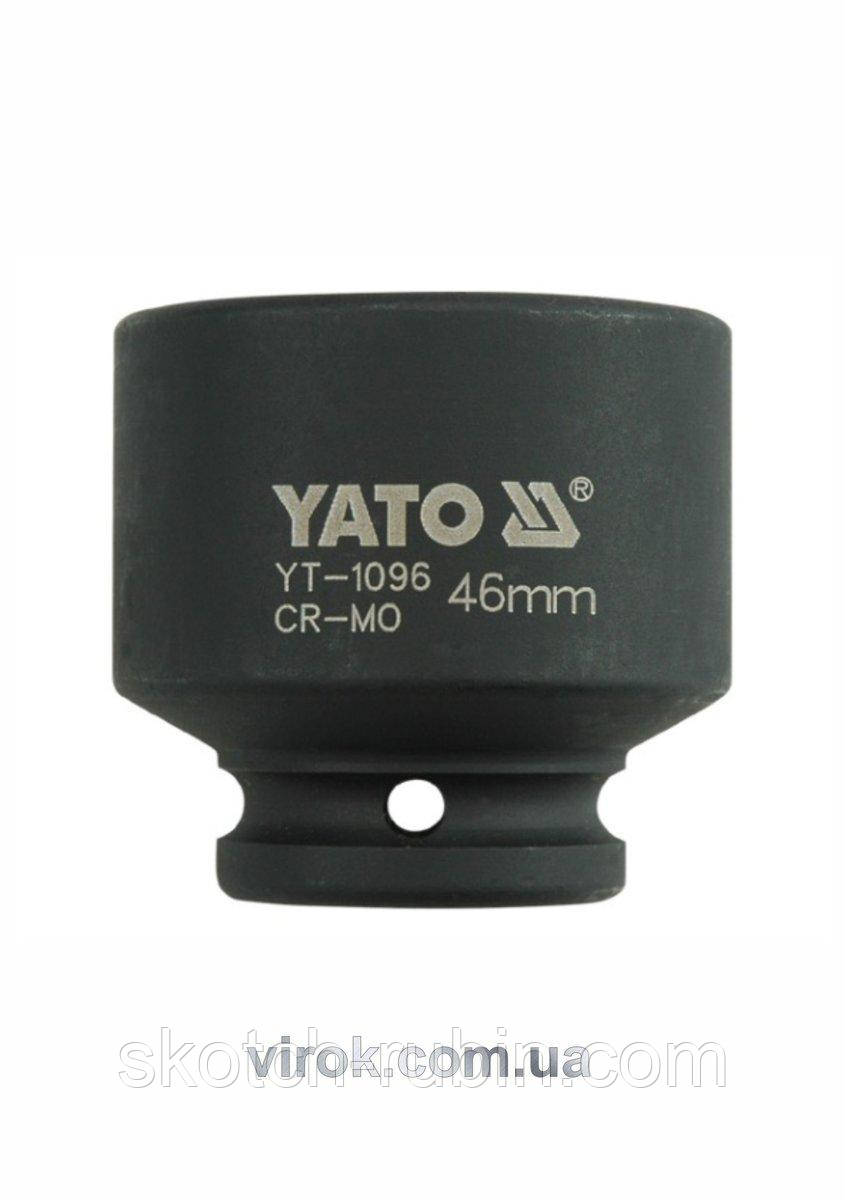 Головка торцева ударна 6-гранна YATO : квадрат 3/4", М= 46 мм, L= 62 мм [3/12]