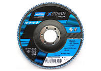 Круг пелюстковий шліфувальний NORTON VULCAN" X-TREME(метал+нерж.); Ø= 125/22 мм, Р 120