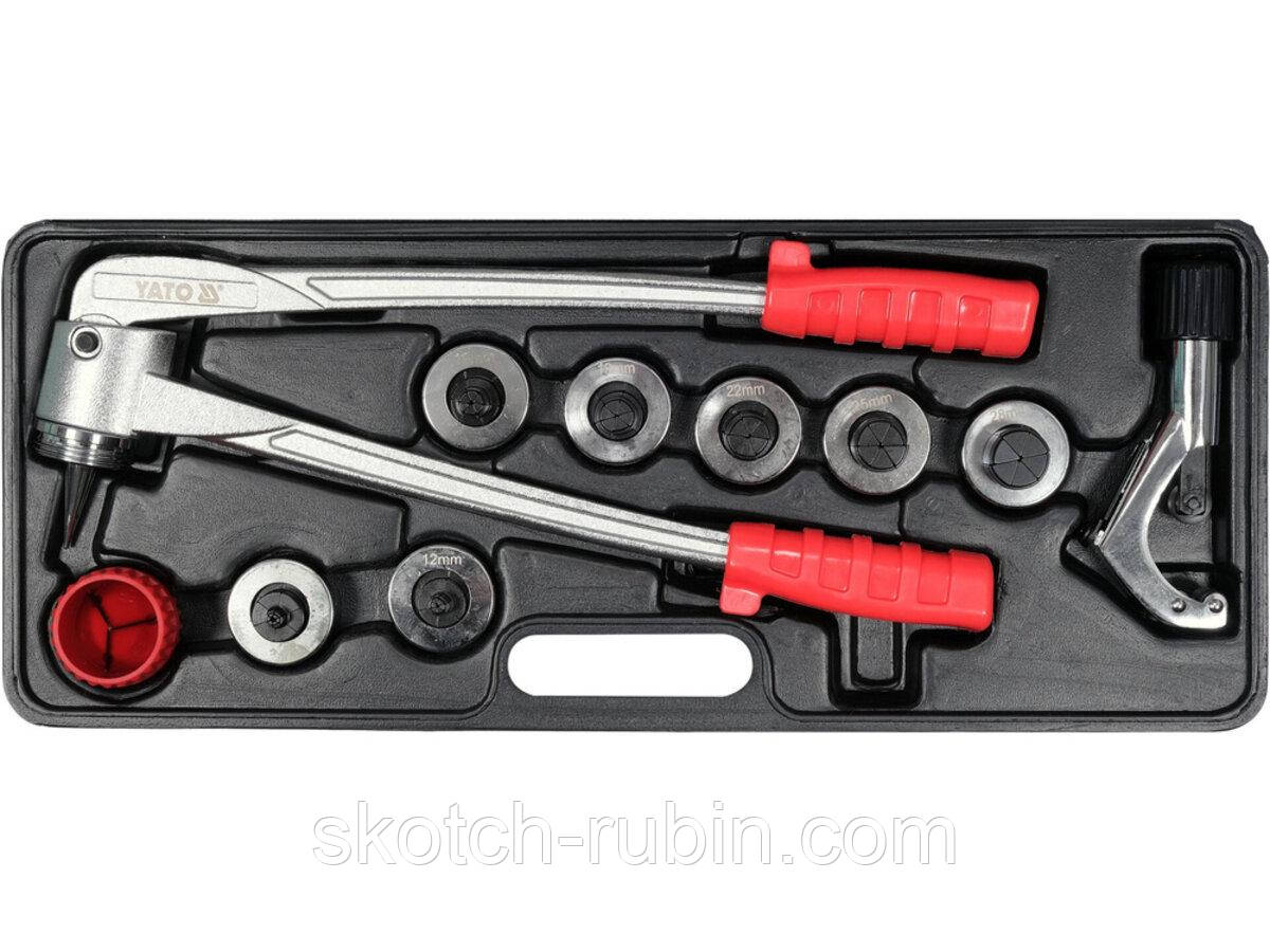 Розширювач мідних труб з різаком YATO; 7 положень Ø= 3/8", 1/2", 5/8", 3/4", 7/8", 1", 9/8" [4]