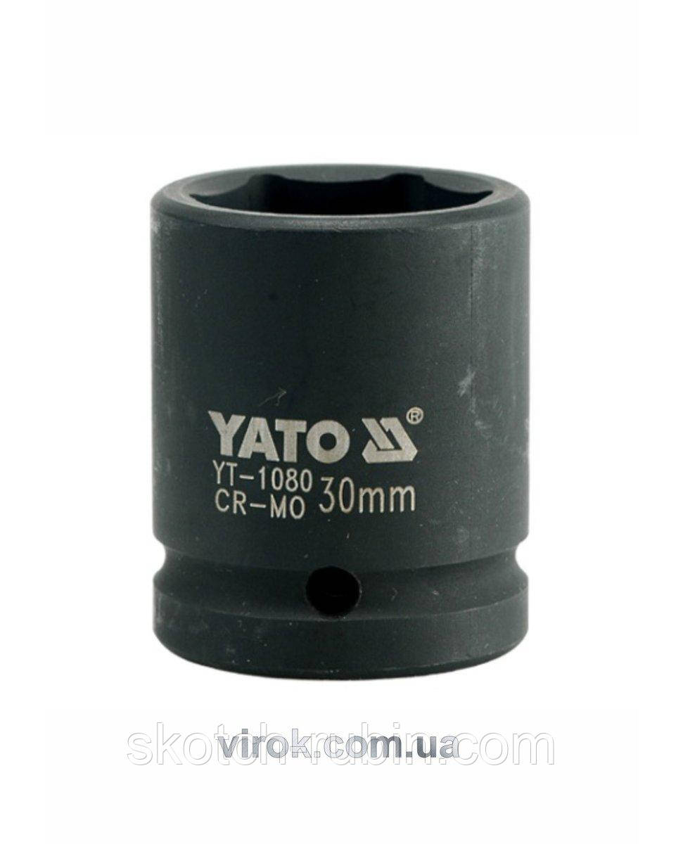 Головка торцева ударна 6-гранна YATO: квадрат 3/4", М= 30 мм, L = 53 мм [12/48]