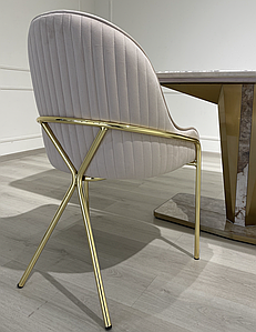 Стілець кухоний на золотій металевій рамі JOSS Лінда 59х50х89 см