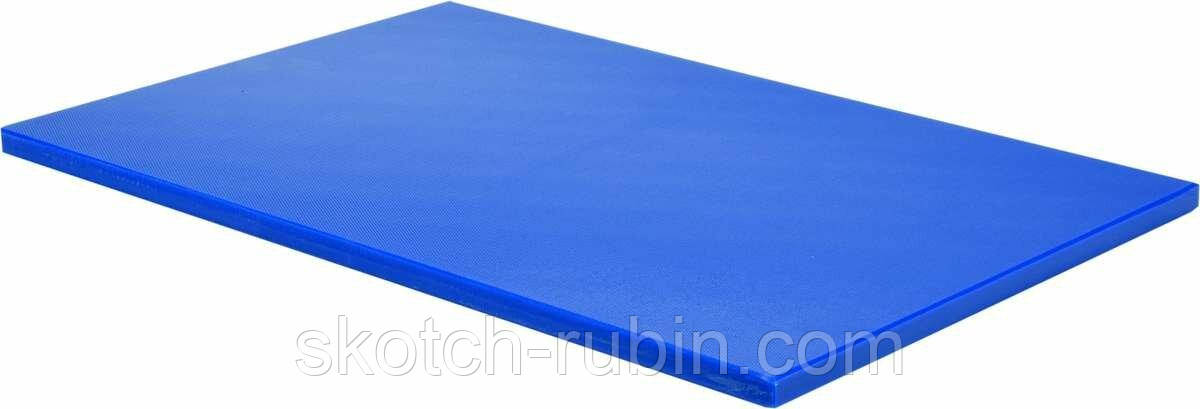 Дошка для нарізання кухонна, синя; 450х 300х 13 мм