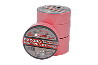 Малярна стрічка рисова VIROK  24мм х 20 м.(Гідростійка/ ідеальний край для фарбування). рожева [108]