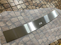 Накладка на бампер з загином Peugeot 308 універсал з 2011-