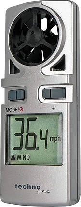 Портативний крильчатий анемометр Technoline EA3000 (Silver), фото 3