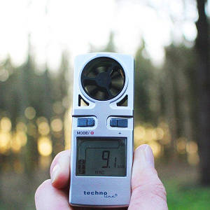 Портативний крильчатий анемометр Technoline EA3010 (Silver)