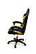 Крісло комп'ютерне Слім (чорний/жовтий), фото 3